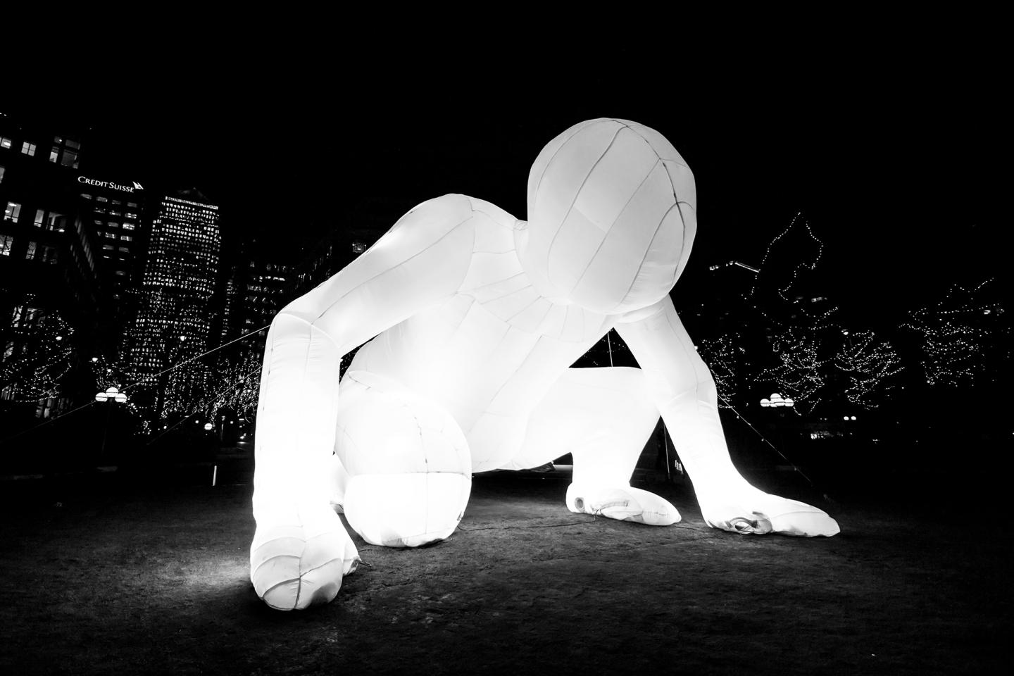 Amanda Parer Fantastic Planet. Canary Wharf UK. Photo credit. Parer Studio